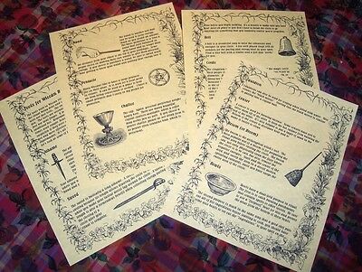 Book Of Shadows Spell Pages ** Wiccan Ritual Tools And Supplies ** Wicca Witchcr