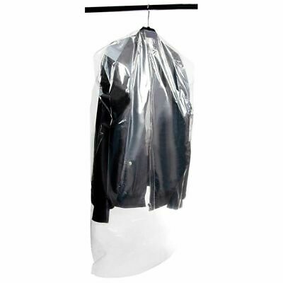 50-pack Garment Dry Cleaning Cover Bags - Gusseted Hanger Cleaner Clothes Bags