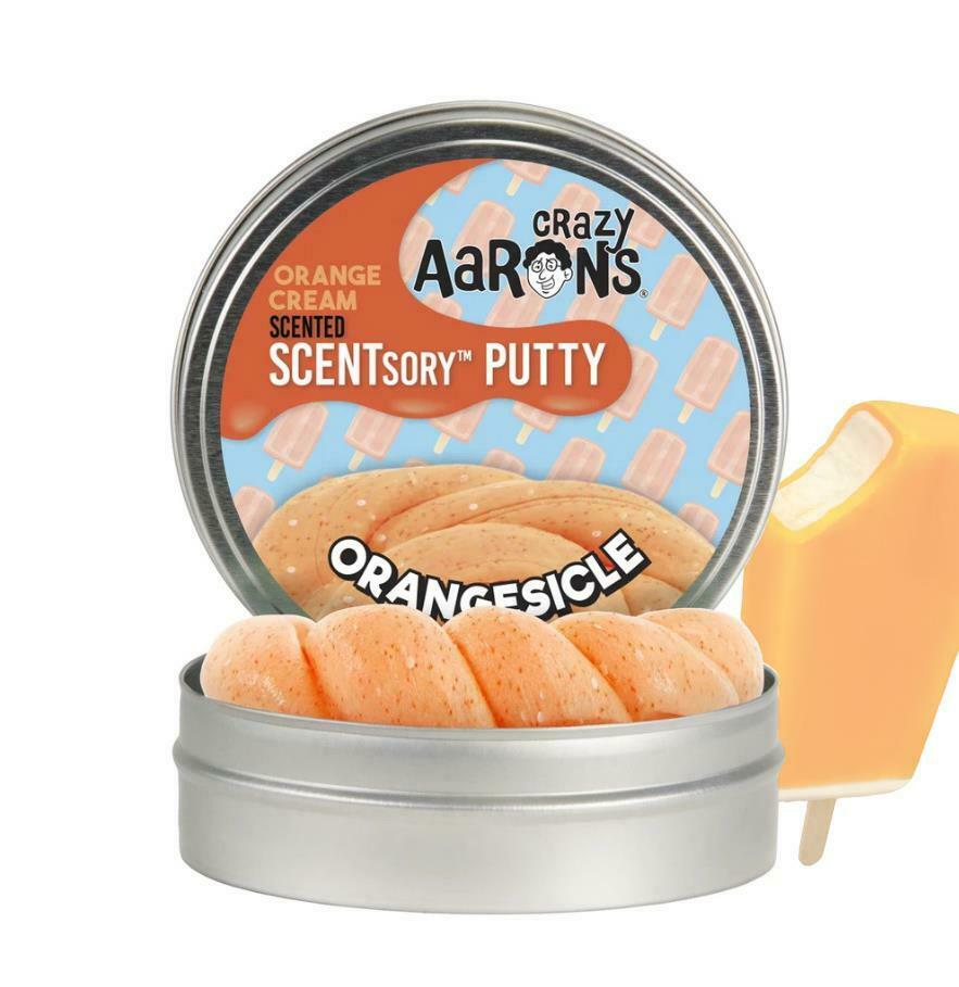 New Crazy Aarons Scentsory Putty Orangesicle - Orange Cream Scent 2.75"