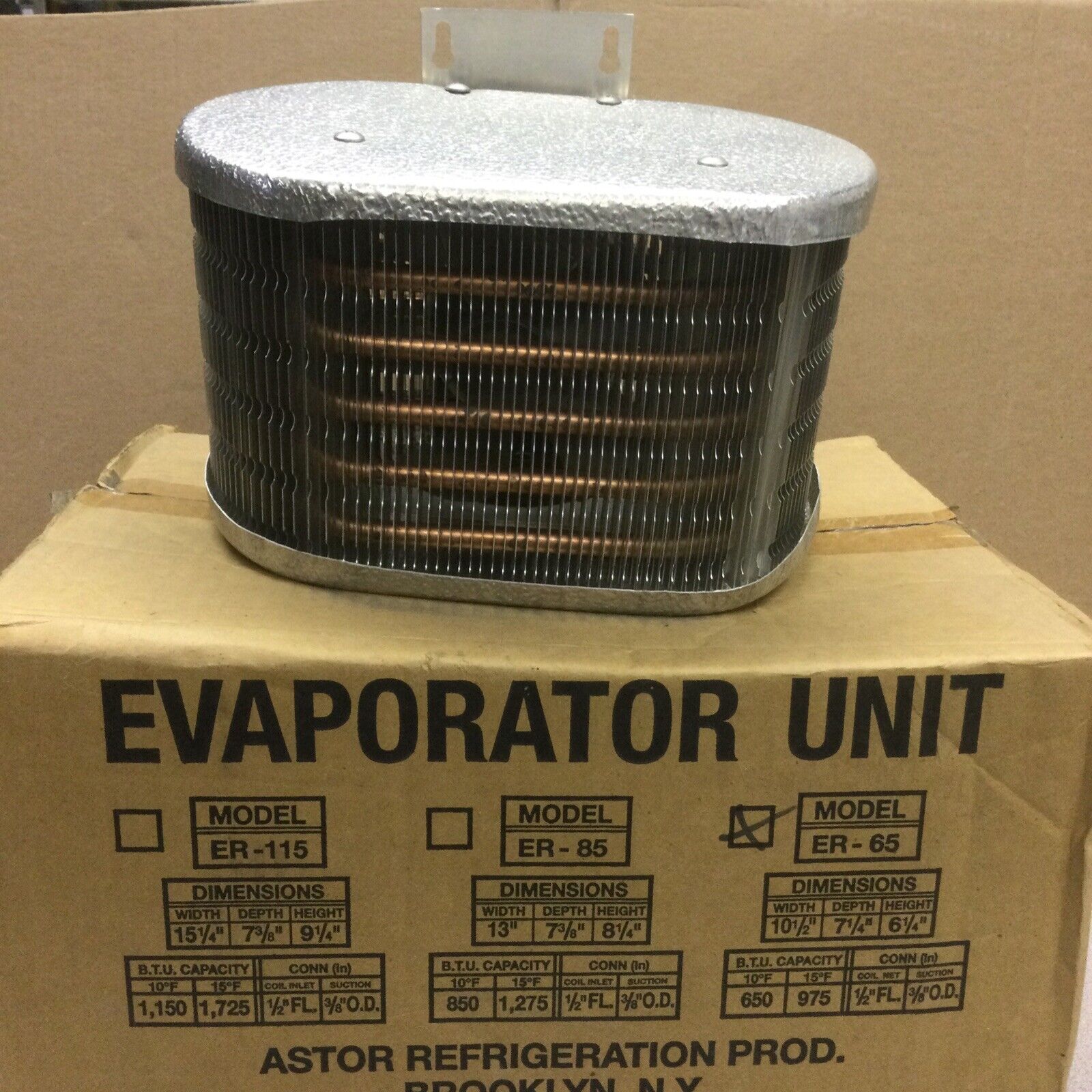 Refrigeration Evaporator Coil Er 65 Astor