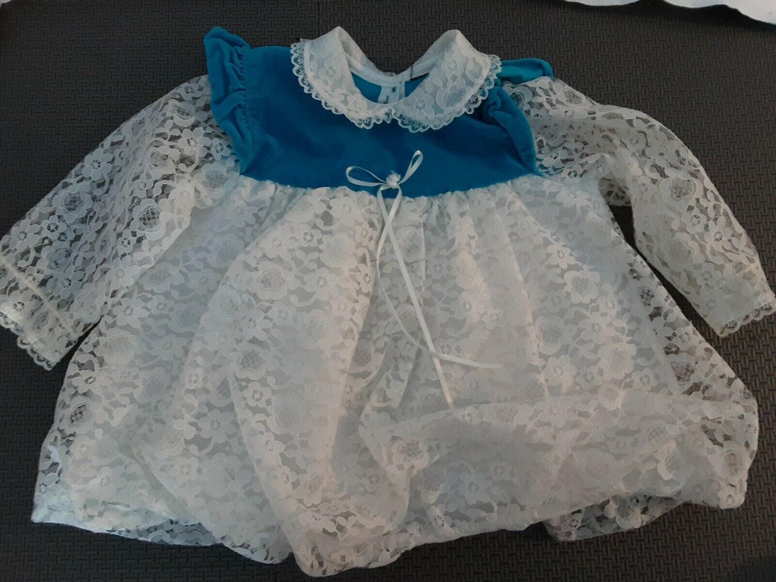 Vintage Doll Clothing Outfit For Reborn Doll Reborning Blue & Lace