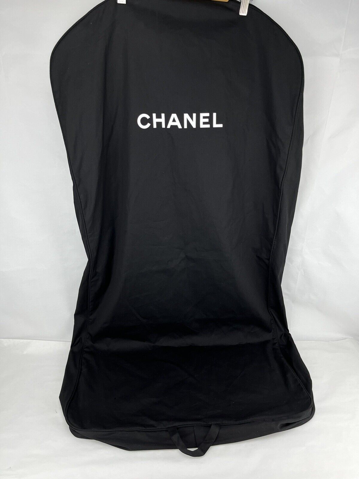 Chanel Authentic Black Garment Bag Travel Clothes Cover 49”x23”x4”