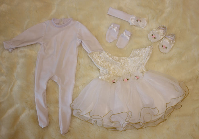 22'' Set Of Reborn Doll Baby 's Girl Clothes For Newborn Baby Not Included Doll