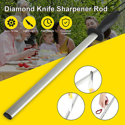 600# Professional Knife Sharpener Kitchen Steel Rod Grit Diamond Sharpening Tool