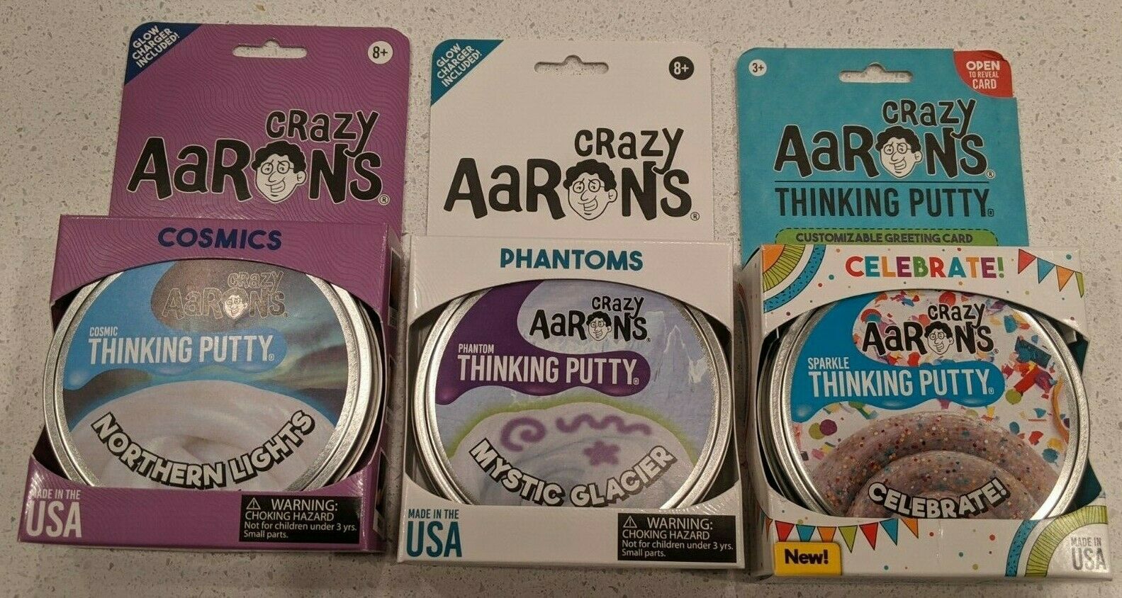 Crazy Aaron's 3.2 Oz Putty World Assortment - Large Tin - Choose Your Variety!