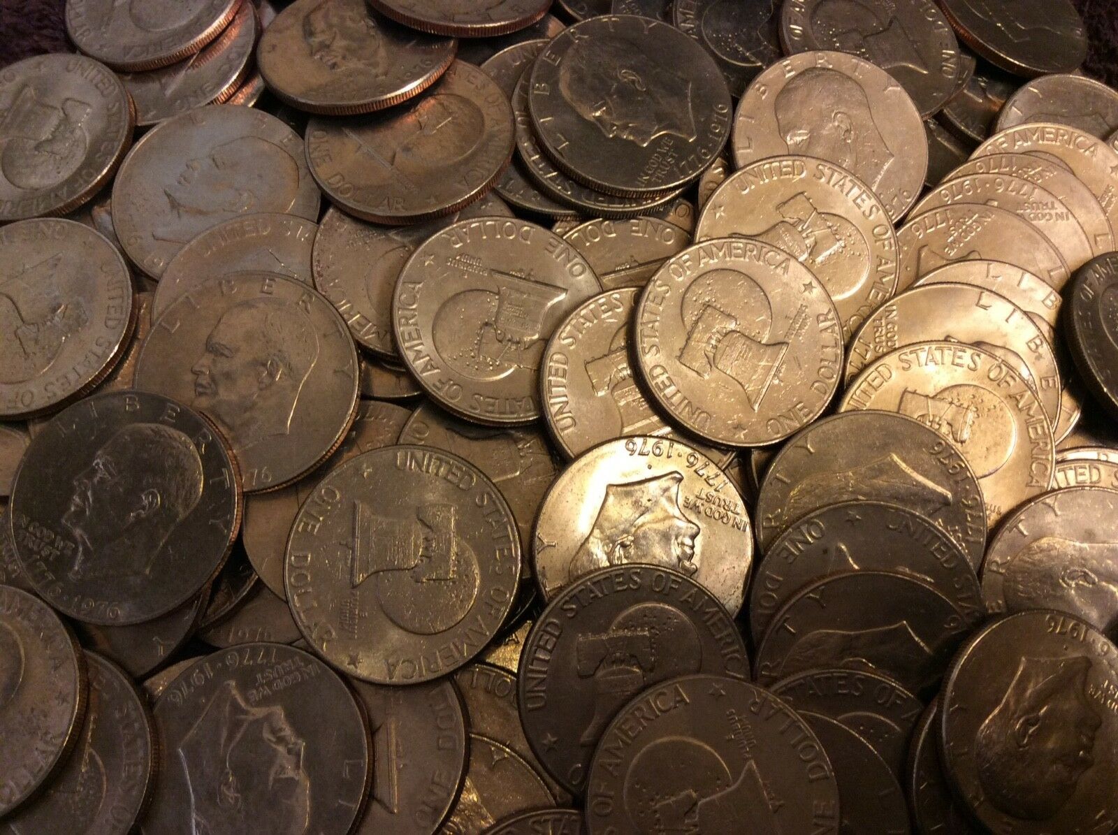 Free Coin Tubes 100  Bicentennial Eisenhower (ike) Dollars Circulated