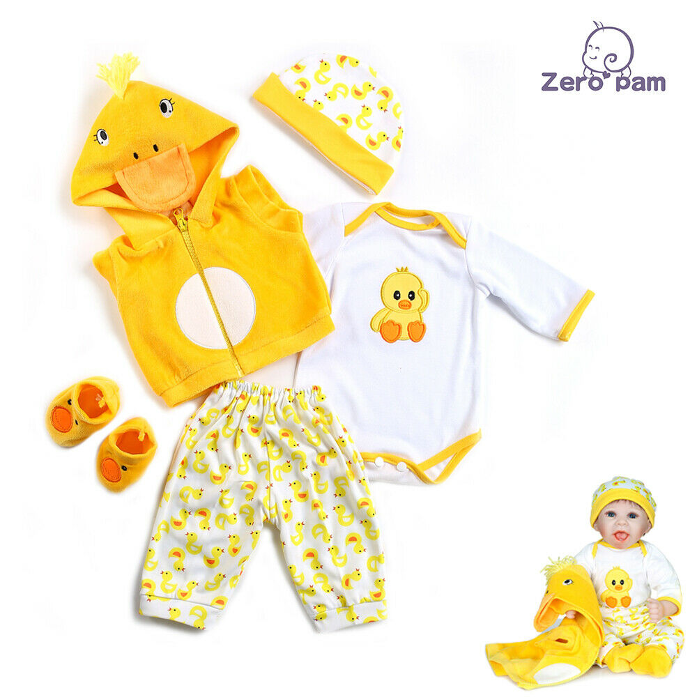 Reborn Baby Dolls Boy Girl Lovely Outfits 5pcs Set 20"-23" Newborn Accessories