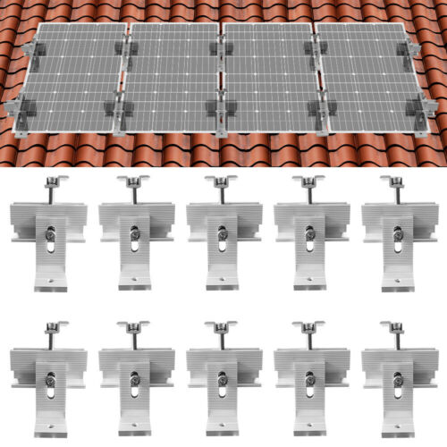 Metal Light Roof Solar Panel Mount Bracket Kit(for 1-4 Pcs Solar Panels)