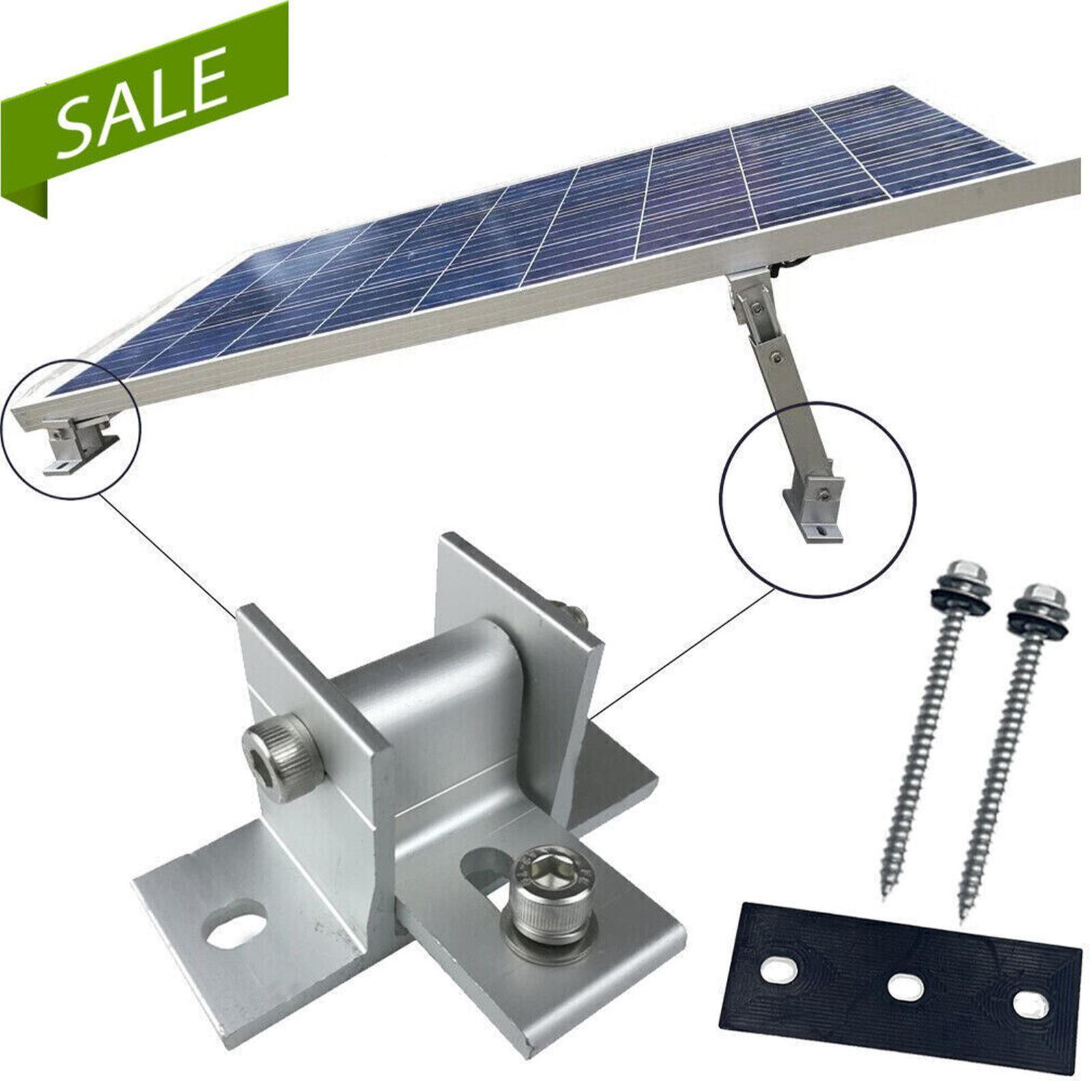 Solar Panel Mounts Individually Adjustable Flat Roof Mounting.