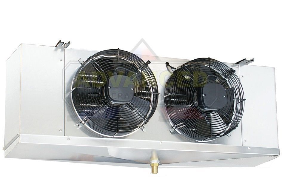 Low Profile Walk-in Cooler Evaporator 2 Fans Blower 13,000 Btu / 1,400 Cfm, 115v