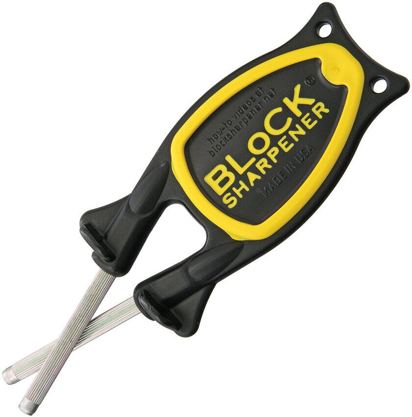 Block Sharpener - Quickest Way To Sharpen Any Knife Blade And Made In Usa Black