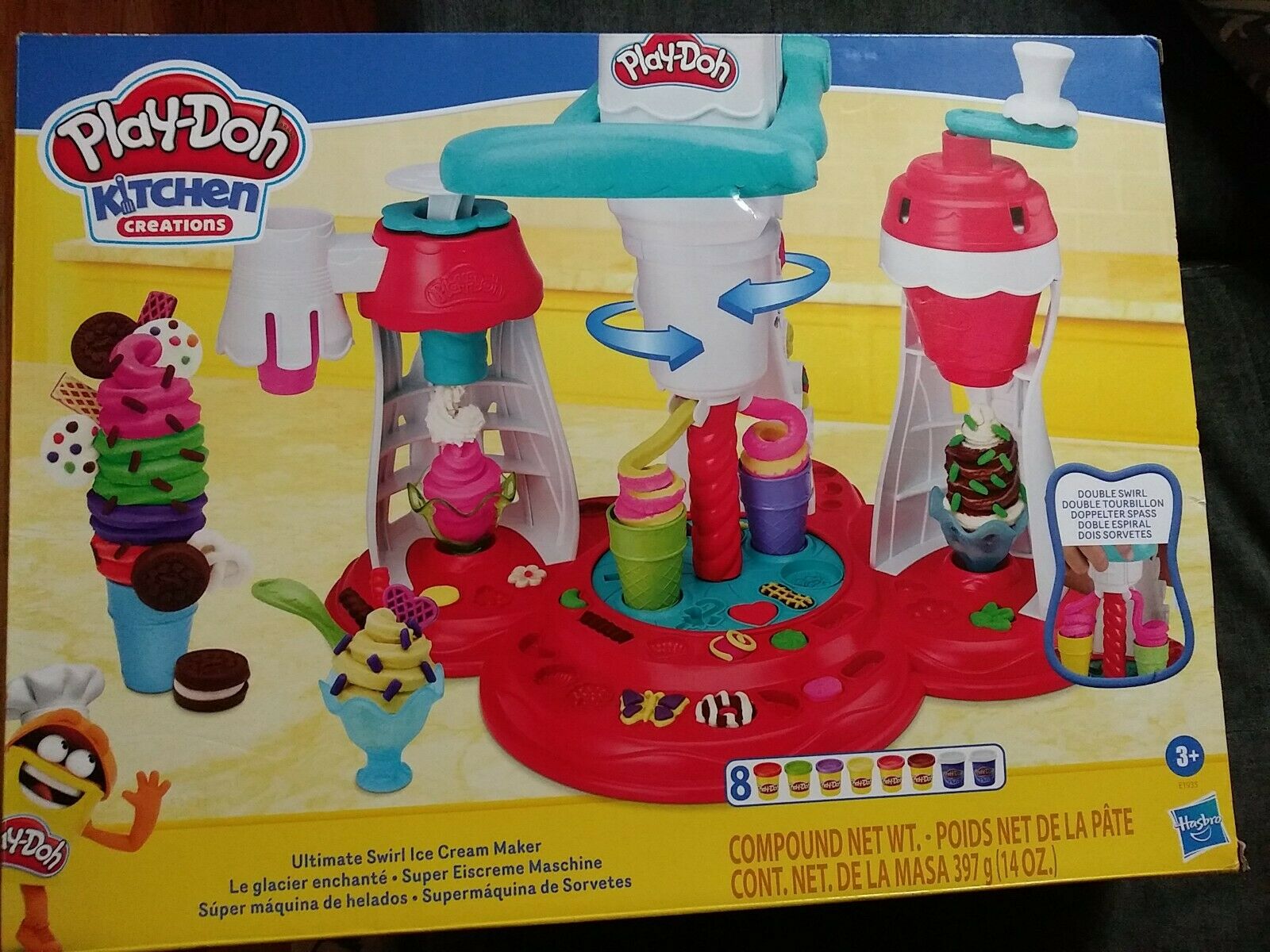 Play-doh Kitchen Creations Ultimate Swirl Ice Cream Maker, Multi-colour